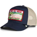 czapka-trucker-granatowa-swinia-livin-the-dream-greener-grass-the-farm-goorin-bros