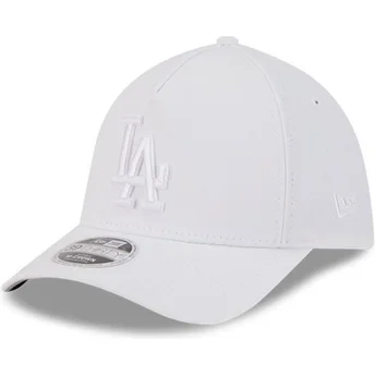 Gorra curva blanca ajustada 39THIRTY M-Crown A Frame de Los Angeles Dodgers MLB de New Era