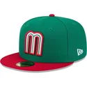 gorra-plana-verde-ajustada-59fifty-mexico-2026-world-baseball-classic-de-new-era