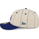bezowa-dopasowana-czapka-z-zakrzywionym-daszkiem-59fifty-retro-crown-linen-los-angeles-dodgers-mlb-new-era