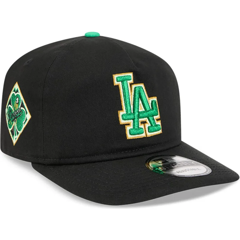 czarna-czapka-z-zakrzywionym-daszkiem-snapback-19twenty-saint-patrick-s-day-los-angeles-dodgers-mlb-new-era