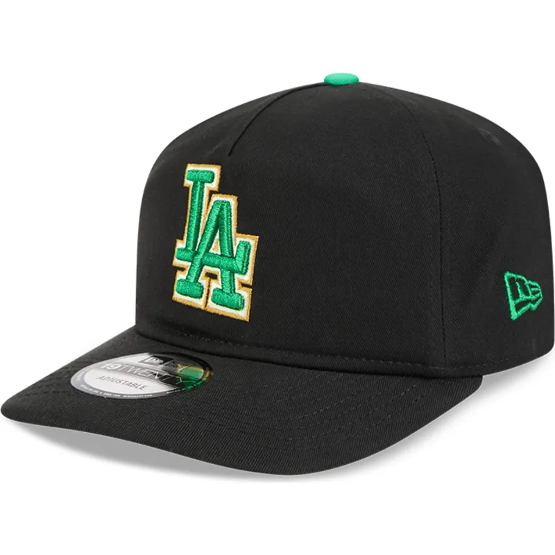 czarna-czapka-z-zakrzywionym-daszkiem-snapback-19twenty-saint-patrick-s-day-los-angeles-dodgers-mlb-new-era