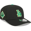 czarna-czapka-z-zakrzywionym-daszkiem-snapback-9seventy-stretch-snap-saint-patrick-s-day-los-angeles-dodgers-mlb-new-era