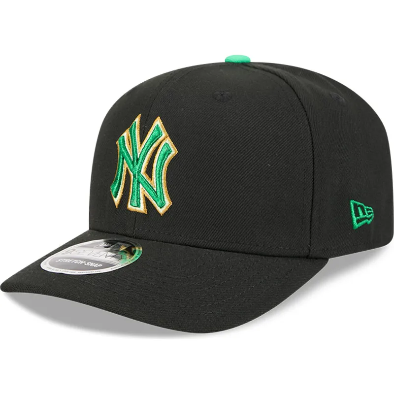 gorra-curva-negra-snapback-9seventy-stretch-snap-saint-patrick-s-day-de-new-york-yankees-mlb-de-new-era
