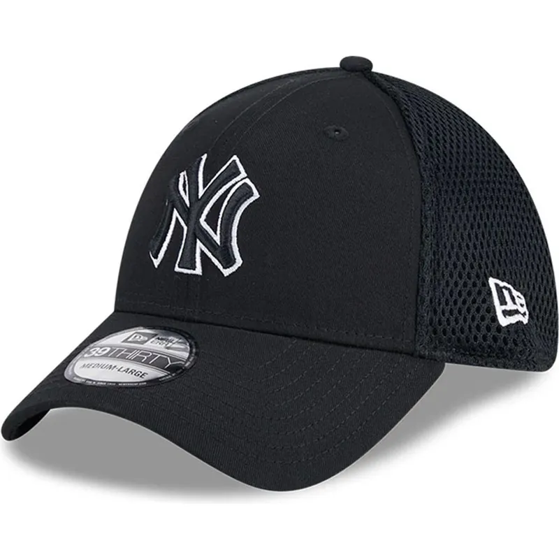 czapka-trucker-czarna-dopasowana-z-czarnym-logo-39thirty-evergreen-neo-new-york-yankees-mlb-new-era