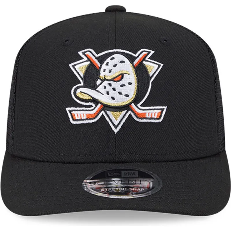 czarna-czapka-trucker-9seventy-stretch-snap-evergreen-anaheim-ducks-nhl-new-era