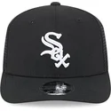czapka-trucker-czarna-9seventy-stretch-snap-evergreen-chicago-white-sox-mlb-new-era