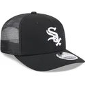 czapka-trucker-czarna-9seventy-stretch-snap-evergreen-chicago-white-sox-mlb-new-era