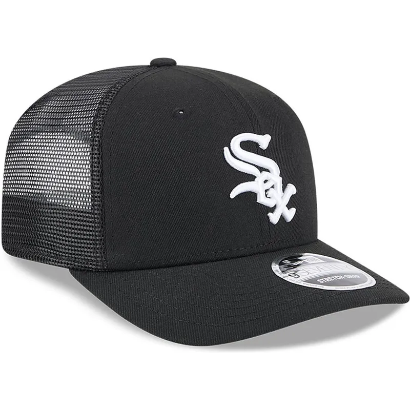 czapka-trucker-czarna-9seventy-stretch-snap-evergreen-chicago-white-sox-mlb-new-era
