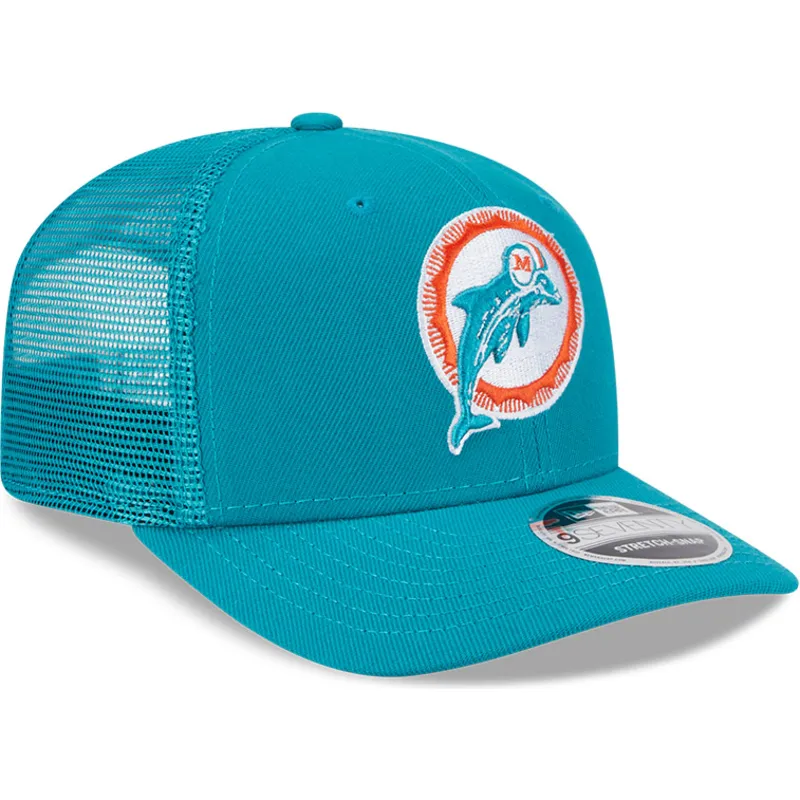 czapka-trucker-niebieska-9seventy-stretch-snap-evergreen-helmet-miami-dolphins-nfl-new-era