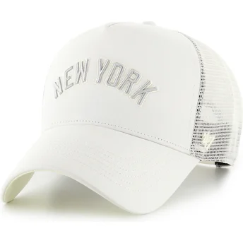Czapka trucker beżowa Offside DT Soft Glow Script New York Yankees MLB od 47 Brand