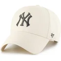 bezowa-zakrzywiona-czapka-snapback-mvp-new-york-yankees-mlb-od-47-brand