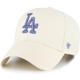 Beżowa czapka z daszkiem snapback z niebieskim logo MVP Los Angeles Dodgers MLB od 47 Brand