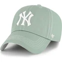 gorra-curva-verde-ajustable-clean-up-contrast-stitch-de-new-york-yankees-mlb-de-47-brand