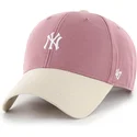 rozowa-regulowana-czapka-z-zakrzywionym-daszkiem-mvp-base-runner-two-tone-legend-new-york-yankees-mlb-od-47-brand