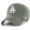 zielona-regulowana-czapka-z-zakrzywionym-daszkiem-clean-up-los-angeles-dodgers-mlb-od-47-brand