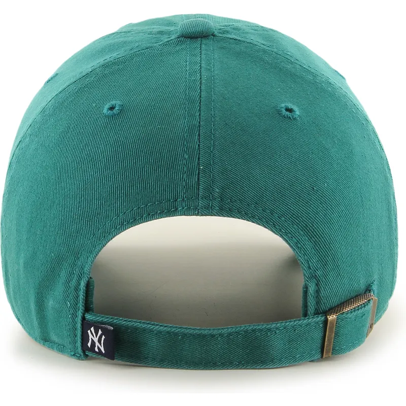 zielona-regulowana-czapka-z-zakrzywionym-daszkiem-clean-up-tailgate-teal-new-york-yankees-mlb-od-47-brand