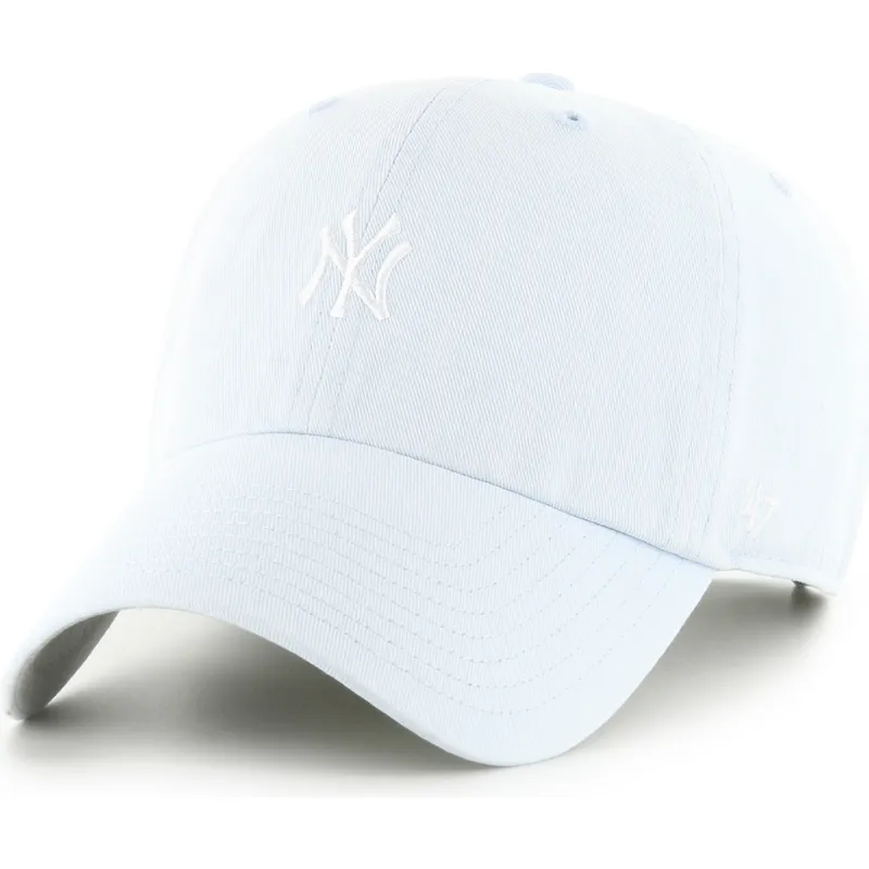 czapka-z-zakrzywionym-daszkiem-jasnoniebieska-regulowana-clean-up-base-runner-new-york-yankees-mlb-od-47-brand