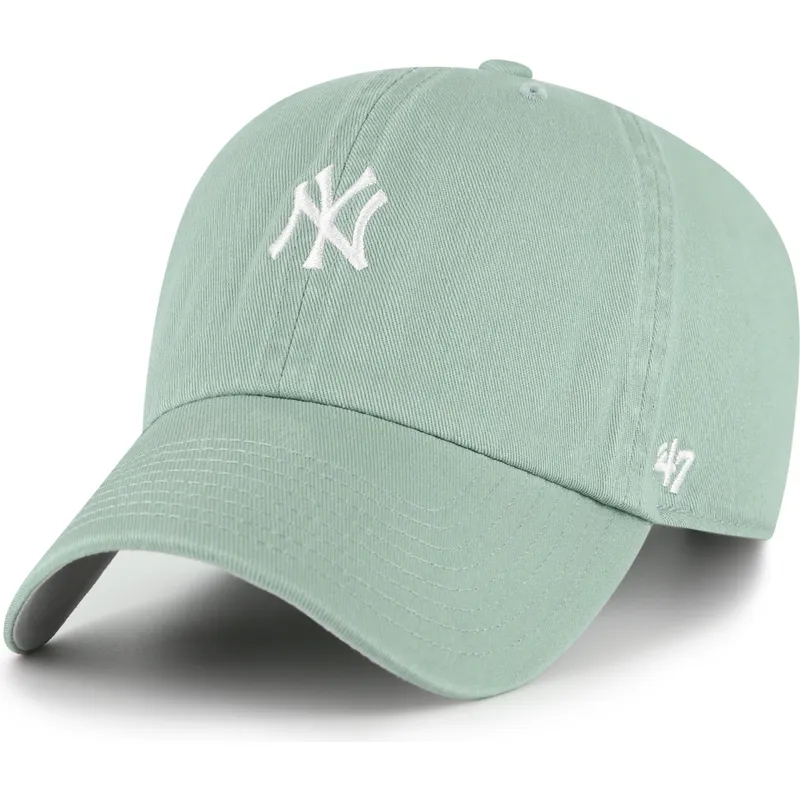 gorra-curva-verde-ajustable-clean-up-base-runner-de-new-york-yankees-mlb-de-47-brand