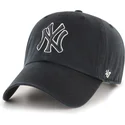czapka-z-daszkiem-czarna-regulowana-clean-up-no-loop-label-new-york-yankees-mlb-od-47-brand