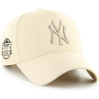 Beżowa czapka z daszkiem snapback z beżowym logo MVP DT Sure Shot Two Tone Cotton New York Yankees MLB od 47 Brand