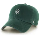 zielona-regulowana-czapka-z-zakrzywionym-daszkiem-clean-up-base-runner-mini-logo-new-york-yankees-mlb-od-47-brand
