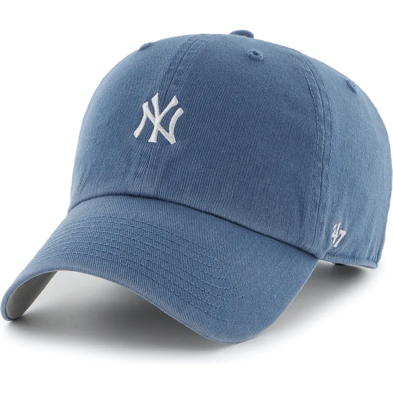niebieska-regulowana-czapka-z-zakrzywionym-daszkiem-clean-up-base-runner-new-york-yankees-mlb-od-47-brand