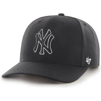 Gorra curva negra snapback con logo negro Outline MVP DP Cold Zone de New York Yankees MLB de 47 Brand