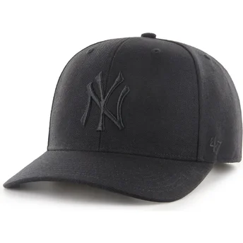 Gorra curva negra snapback con logo negro MVP DP Cold Zone de New York Yankees MLB de 47 Brand