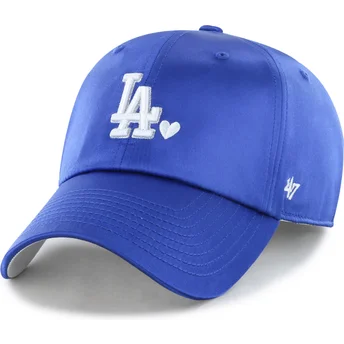 Niebieska regulowana czapka z daszkiem Clean Up With Love Los Angeles Dodgers MLB od 47 Brand