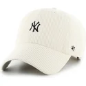 gorra-curva-beige-ajustable-clean-up-cord-base-runner-de-new-york-yankees-mlb-de-47-brand