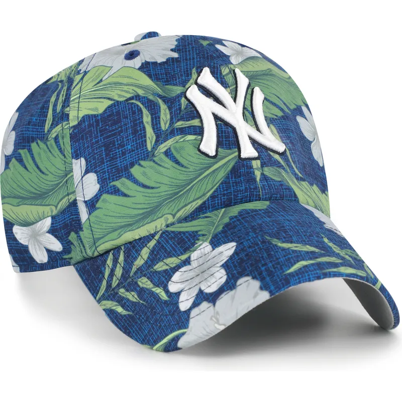 granatowa-zakrzywiona-czapka-regulowana-clean-up-beach-side-new-york-yankees-mlb-od-47-brand