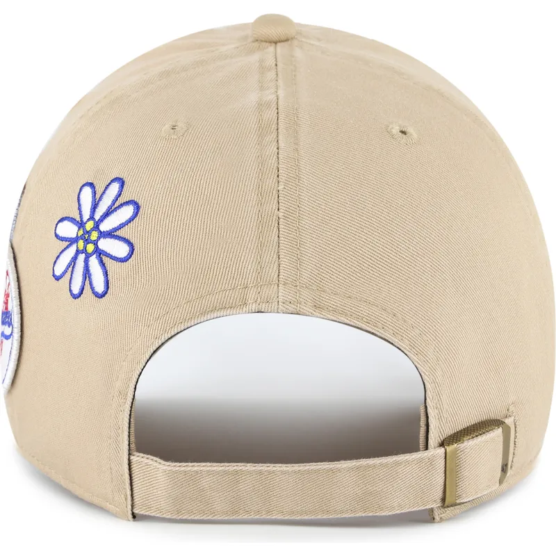 czapka-z-zakrzywionym-daszkiem-khaki-regulowana-clean-up-badges-los-angeles-dodgers-mlb-od-47-brand