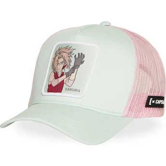 Czapka trucker zielono-różowa Sakura Haruno NS6 SAKB Naruto od Capslab
