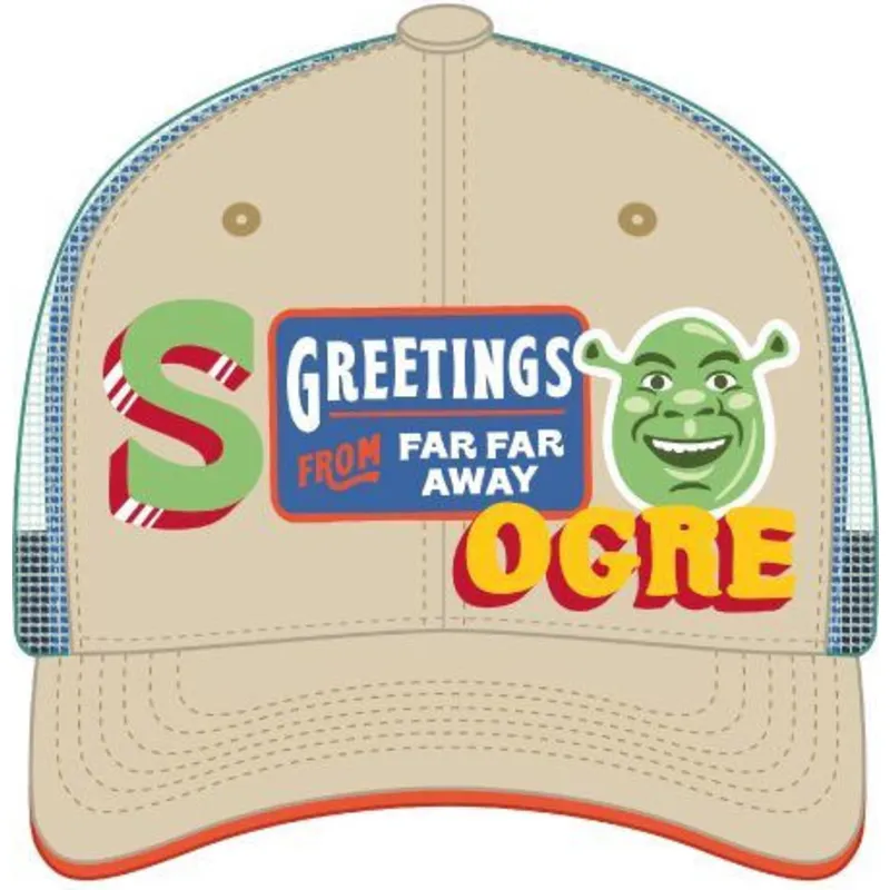 czapka-trucker-bezowo-zielona-shrek-shr1-cpspatcb-od-capslab