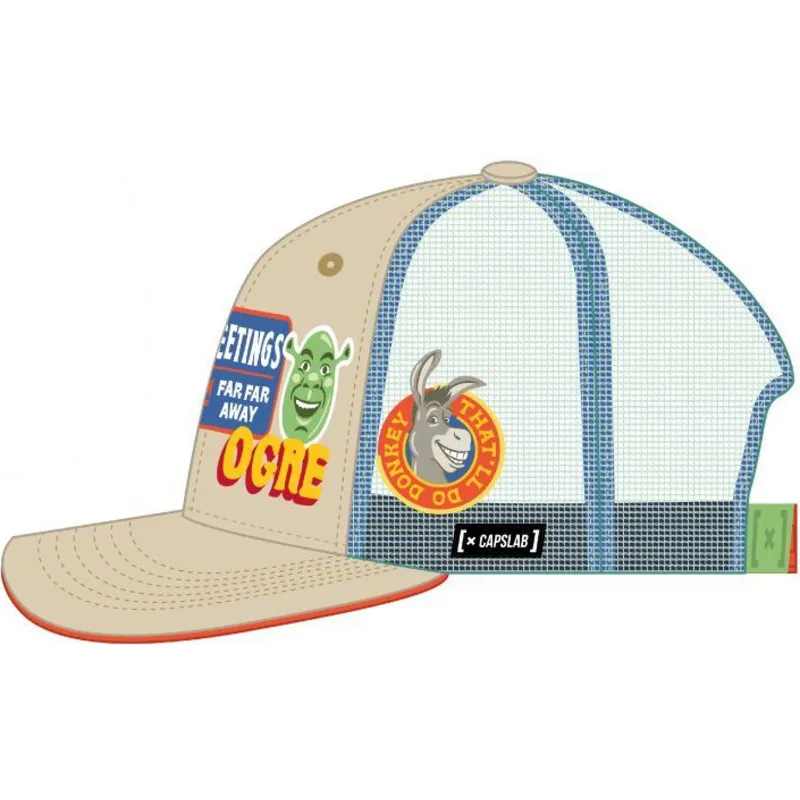 czapka-trucker-bezowo-zielona-shrek-shr1-cpspatcb-od-capslab