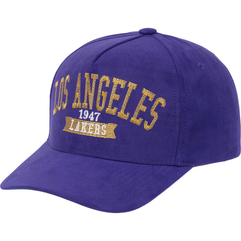 fioletowa-czapka-z-daszkiem-snapback-shady-suede-pro-los-angeles-lakers-nba-od-mitchell-ness