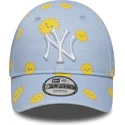 niebieska-zakrzywiona-czapka-regulowana-dla-chlopca-9forty-summer-all-over-print-new-york-yankees-mlb-new-era