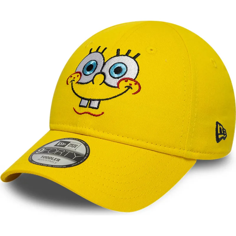 zolta-regulowana-czapka-z-daszkiem-dla-dzieci-9forty-face-spongebob-od-new-era