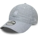 granatowa-zakrzywiona-czapka-regulowana-9twenty-seersucker-new-york-yankees-mlb-new-era