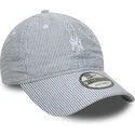 granatowa-zakrzywiona-czapka-regulowana-9twenty-seersucker-new-york-yankees-mlb-new-era