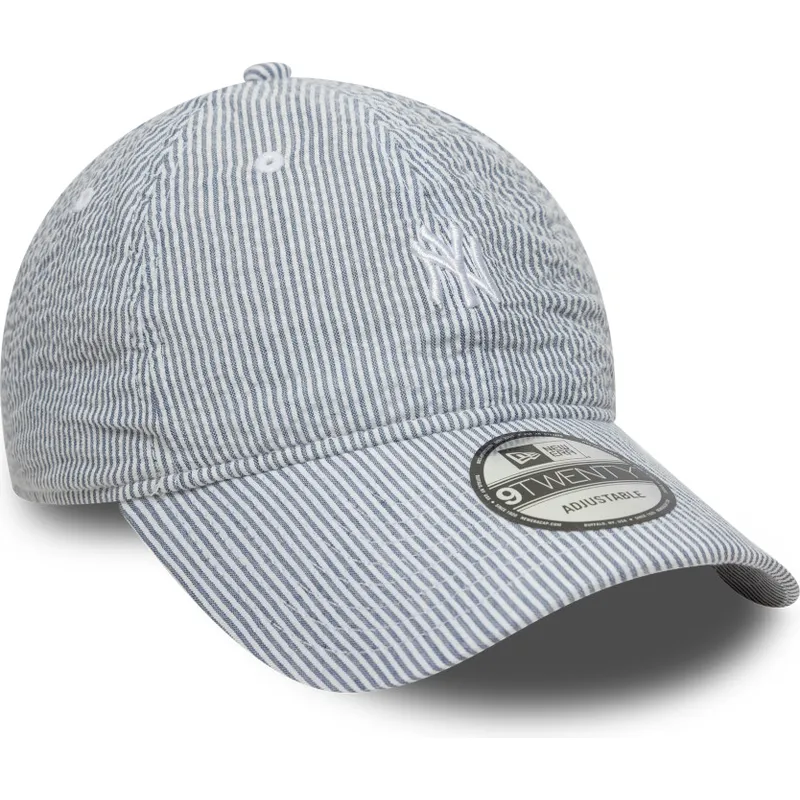 granatowa-zakrzywiona-czapka-regulowana-9twenty-seersucker-new-york-yankees-mlb-new-era