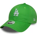 zielona-regulowana-czapka-z-zakrzywionym-daszkiem-dla-kobiet-9twenty-league-essential-midi-los-angeles-dodgers-mlb-new-era