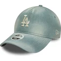 niebieska-regulowana-czapka-z-daszkiem-dla-kobiet-9twenty-a-frame-denim-los-angeles-dodgers-mlb-new-era