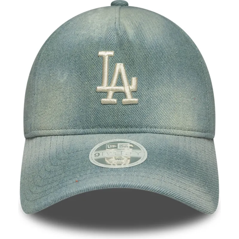 niebieska-regulowana-czapka-z-daszkiem-dla-kobiet-9twenty-a-frame-denim-los-angeles-dodgers-mlb-new-era