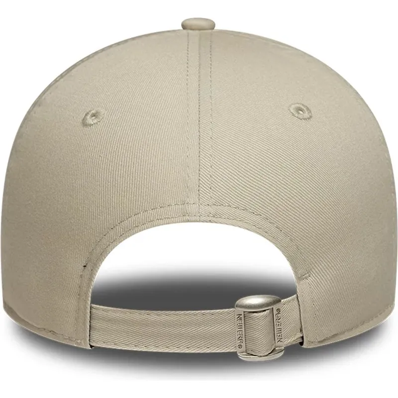 bezowa-regulowana-czapka-z-zakrzywionym-daszkiem-z-zielonym-logo-dla-kobiet-9forty-league-essential-los-angeles-dodgers-mlb-new-