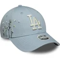 niebieska-regulowana-czapka-z-zakrzywionym-daszkiem-dla-kobiet-9forty-floral-icon-los-angeles-dodgers-mlb-new-era