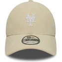 bezowa-regulowana-czapka-z-daszkiem-9forty-soft-cord-new-york-mets-mlb-new-era