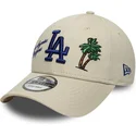 bezowa-regulowana-czapka-z-zakrzywionym-daszkiem-9forty-city-icon-los-angeles-dodgers-mlb-new-era