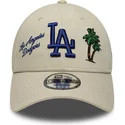 bezowa-regulowana-czapka-z-zakrzywionym-daszkiem-9forty-city-icon-los-angeles-dodgers-mlb-new-era
